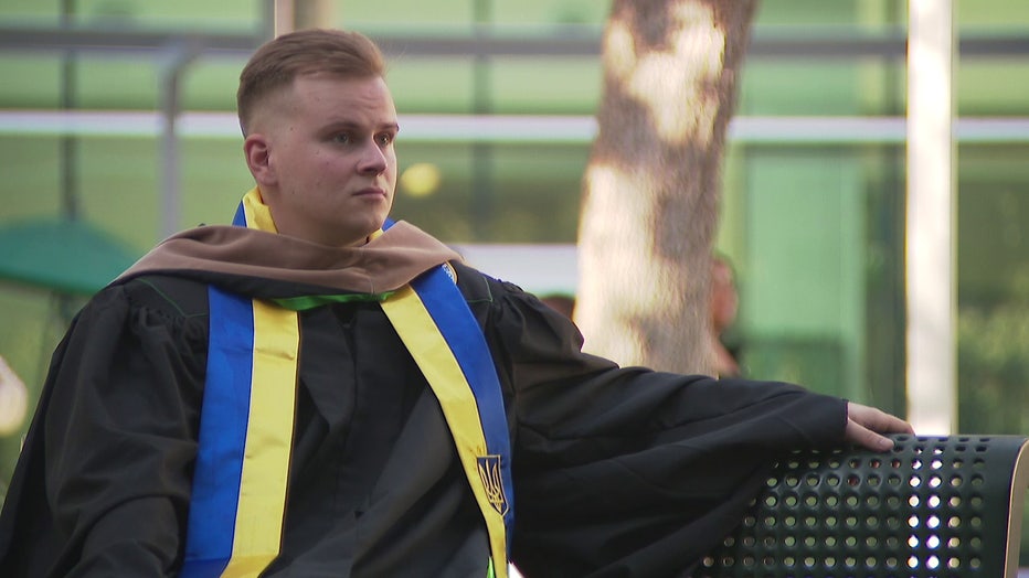USF Ukrainian student graduates with second degree after 9-year