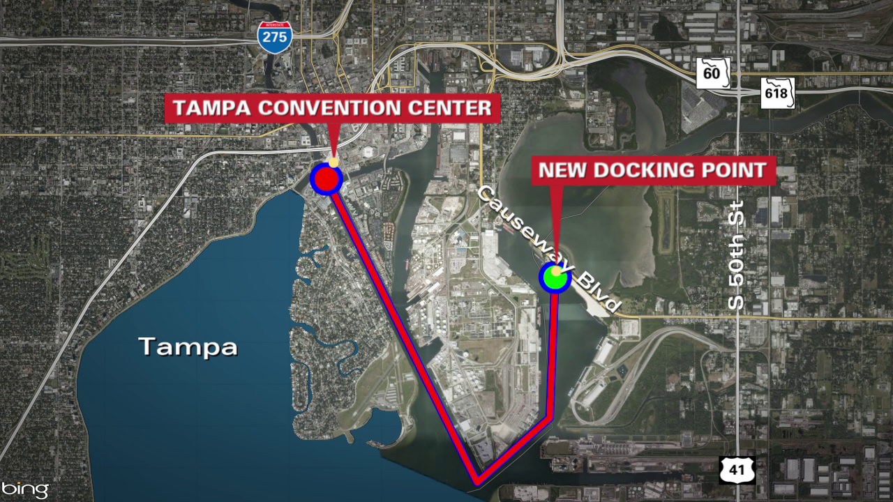 Gasparilla Invasion route shifted due to wind forecast