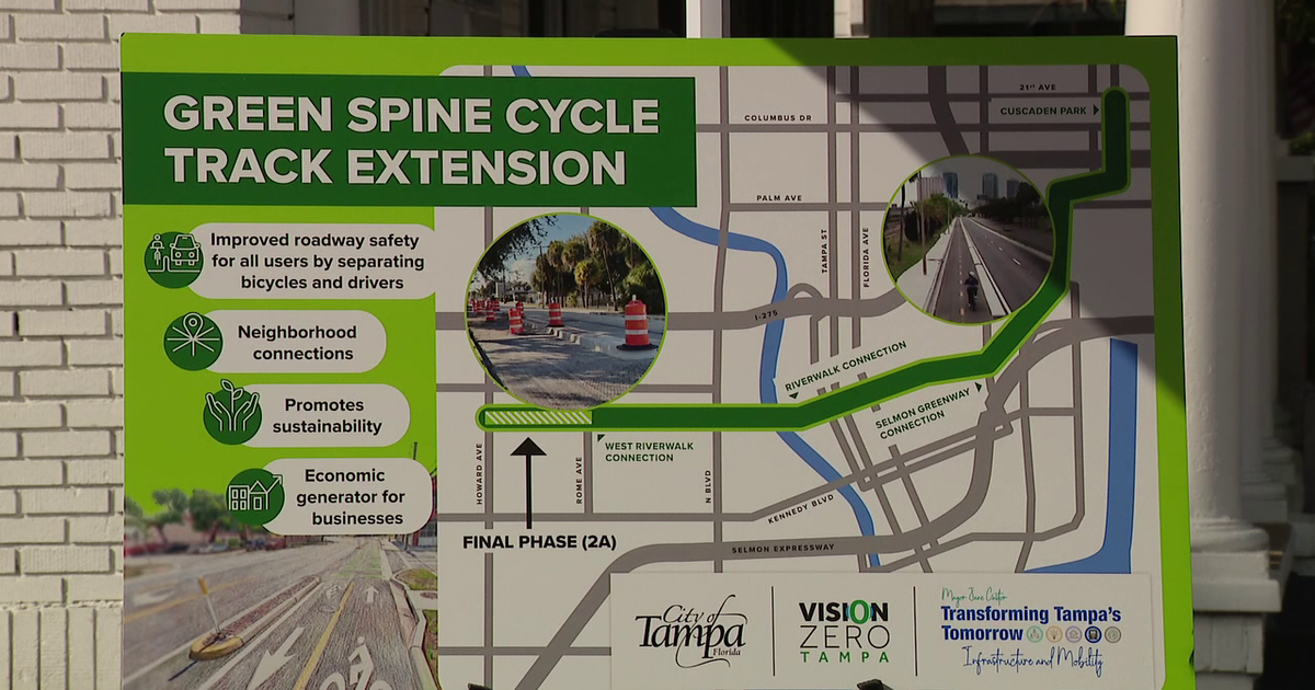 Tampa’s Green Spine Cycle Track enters its final phase of construction