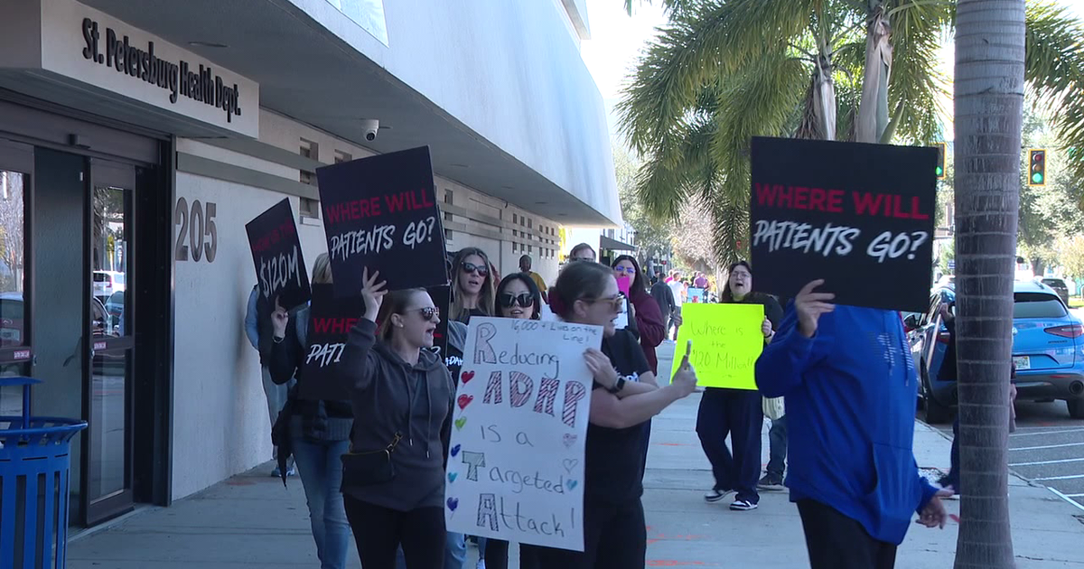 Florida healthcare advocates protest cuts to state's AIDS Drug Assistance Program