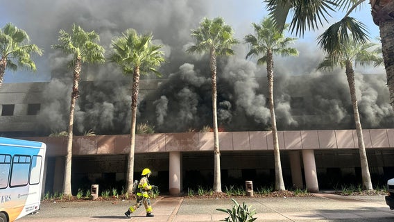 Fire tears through vehicles at Grand Hyatt hotel garage: TFR