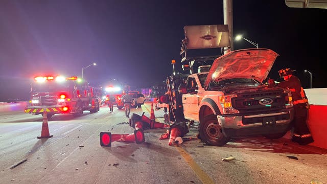 Driver killed, construction workers injured in crash on Howard Frankland Bridge: FHP