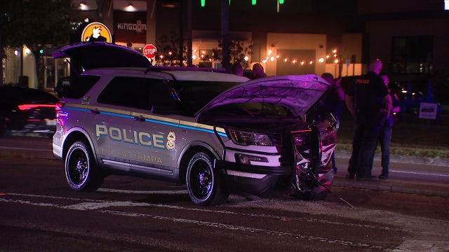 Tampa police officer, other driver taken to hospital after crash: TPD