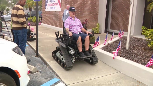 Tampa Bay Navy veteran receives wheelchair upgrade