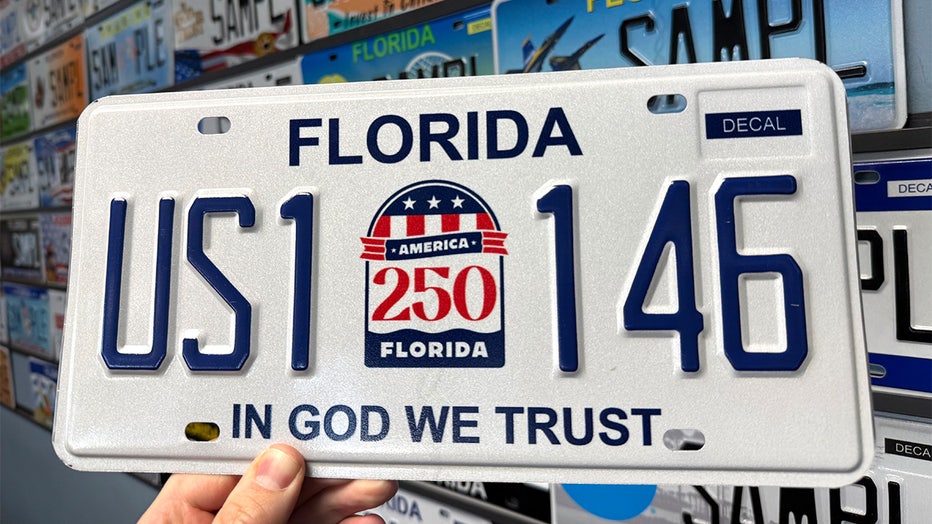 Florida's new 'America 250' license plate design catching drivers