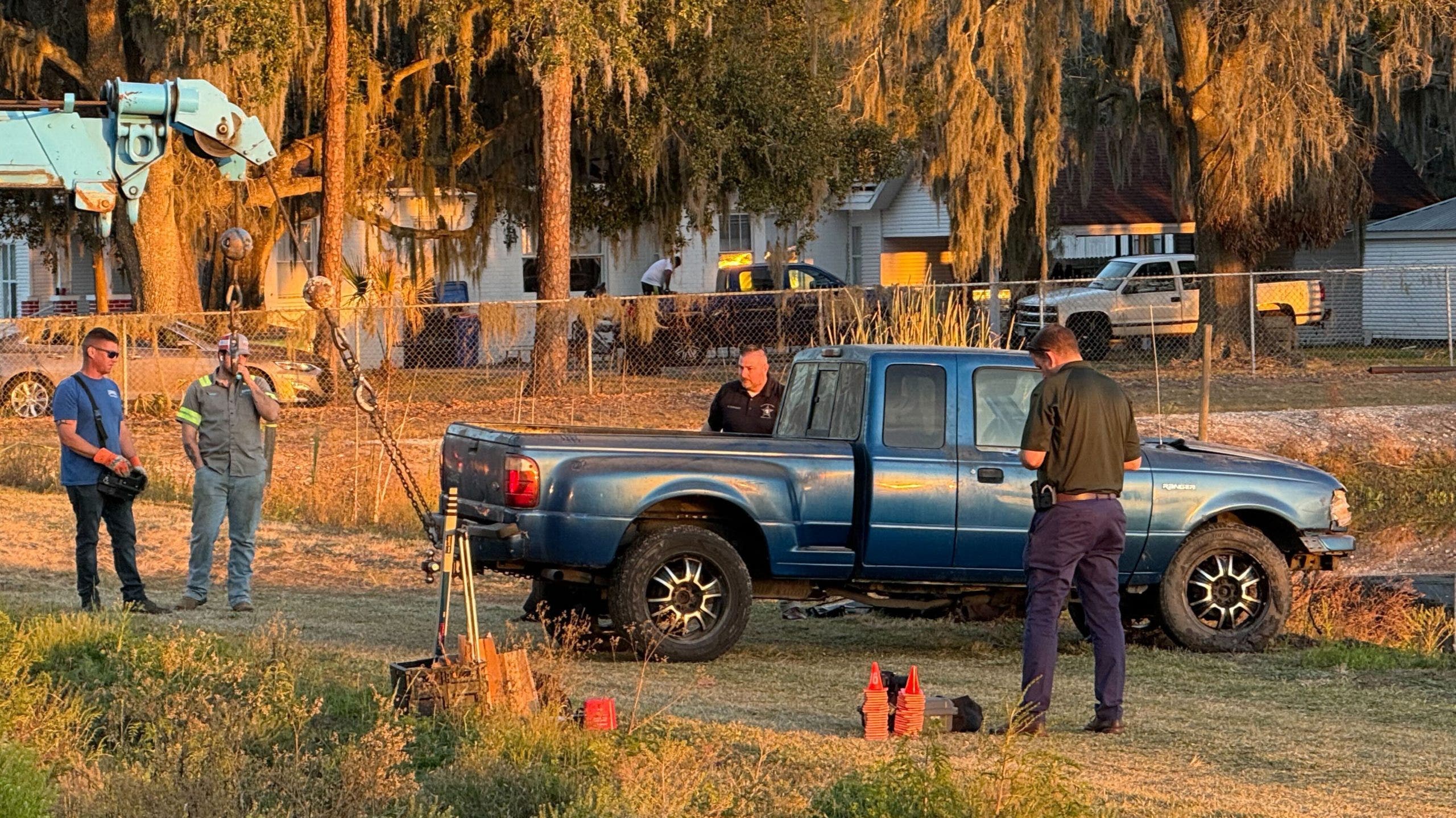 Body found inside truck submerged in Plant City pond during search for missing man: HCSO