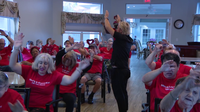 Morning chair-based exercises helping seniors at Oak Tree Manor