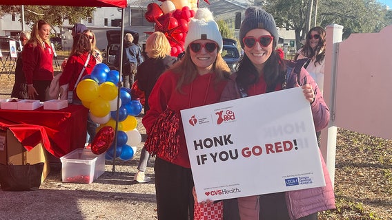 Women’s No. 1 killer in focus as dozens walk Bayshore Boulevard on National Wear Red Day