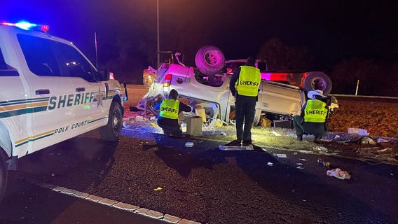 Polk County construction workers freed driver trapped under vehicle after crash with dump truck: PCSO