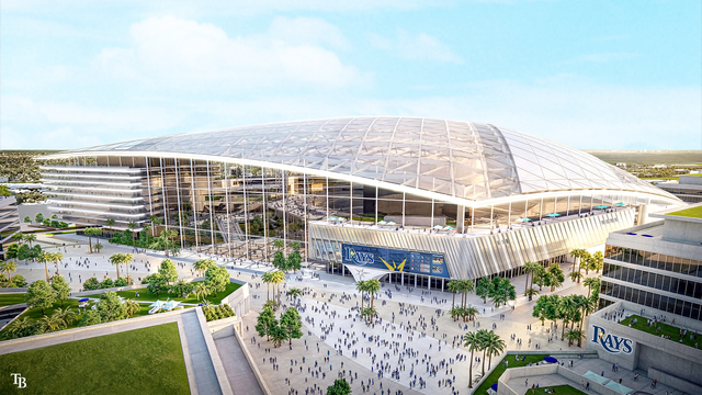Tampa Bay Rays unveil renderings for proposed $2.3B stadium at Hillsborough College