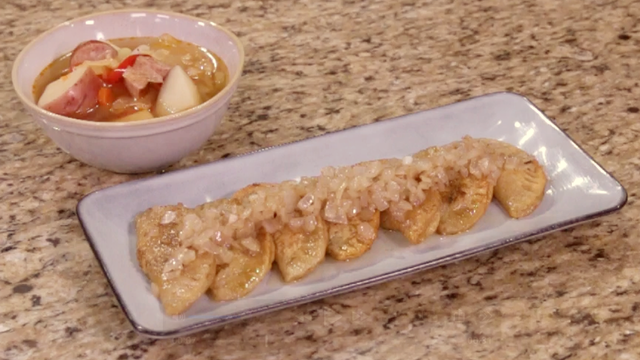 Dinner DeeAs recipes: Polish Kielbasa Soup & Potato Pierogis