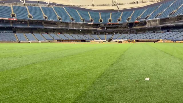 St. Pete leaders say Tropicana Field repairs will be done by Opening Day: 'We're on schedule and on budget'