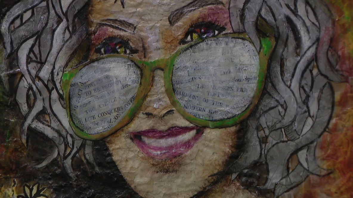 Mix of traditional and non-traditional materials make up pieces at 'The Art of Collage' exhibition