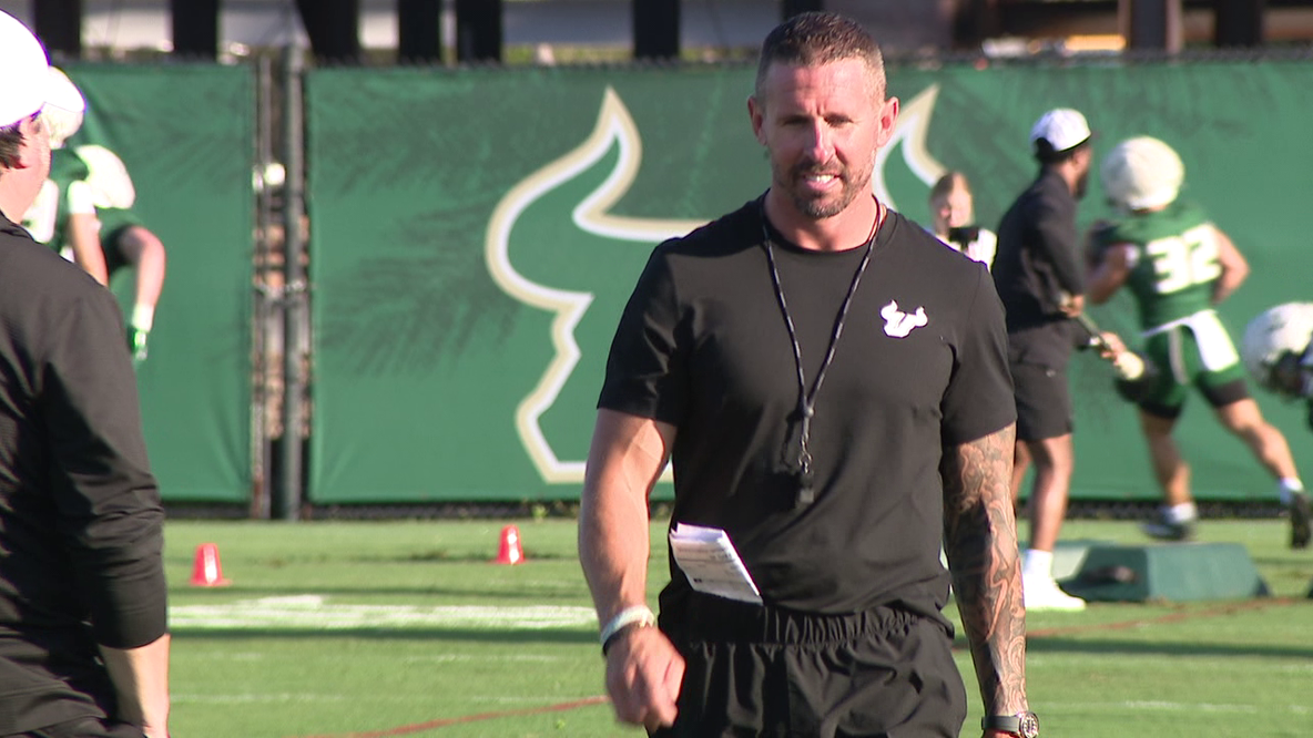 Brian Hartline loses voice after first spring practice at USF