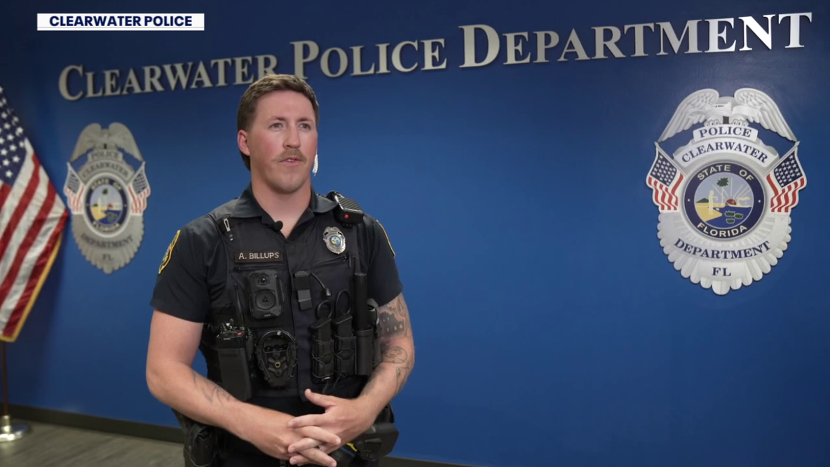 Clearwater police officer to be honored after two life-saving rescues just weeks apart