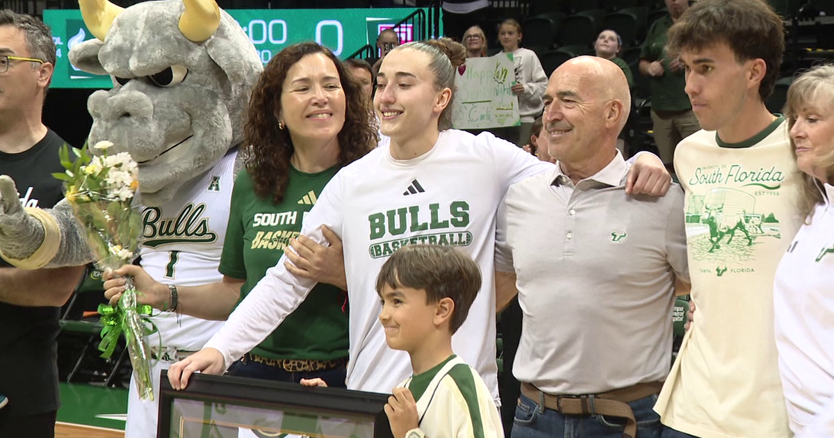 USF senior Carla Brito turns senior night into family affair