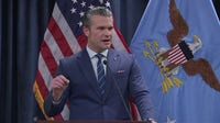 Defense Secretary Pete Hegseth joins CENTCOM commander for update as Iran war rages forward