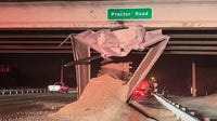 Dump truck strikes I-75 overpass in Sarasota, snarling morning traffic for miles: FHP