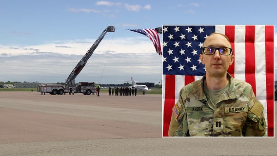 Polk County honors fallen Army Maj. Cody Khork as remains return to Lakeland airport