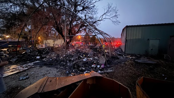 Electrical fire destroys tent at liquidator store near Dunnellon: CCFR