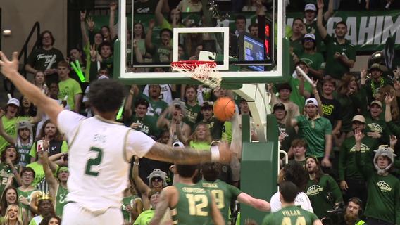 USF men's basketball team celebrates conference championship