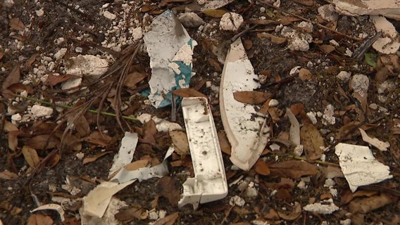 Construction materials illegally dumped next to St. Joe’s Creek in Pinellas County