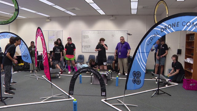 Carwise Middle School drone team flying to Regional Championship in Alabama