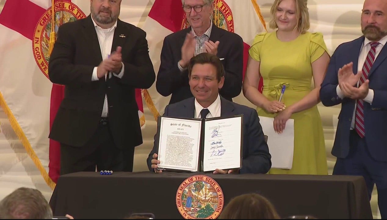 Gov. DeSantis signs Florida law targeting terrorist groups, protecting constitutional rights over foreign law