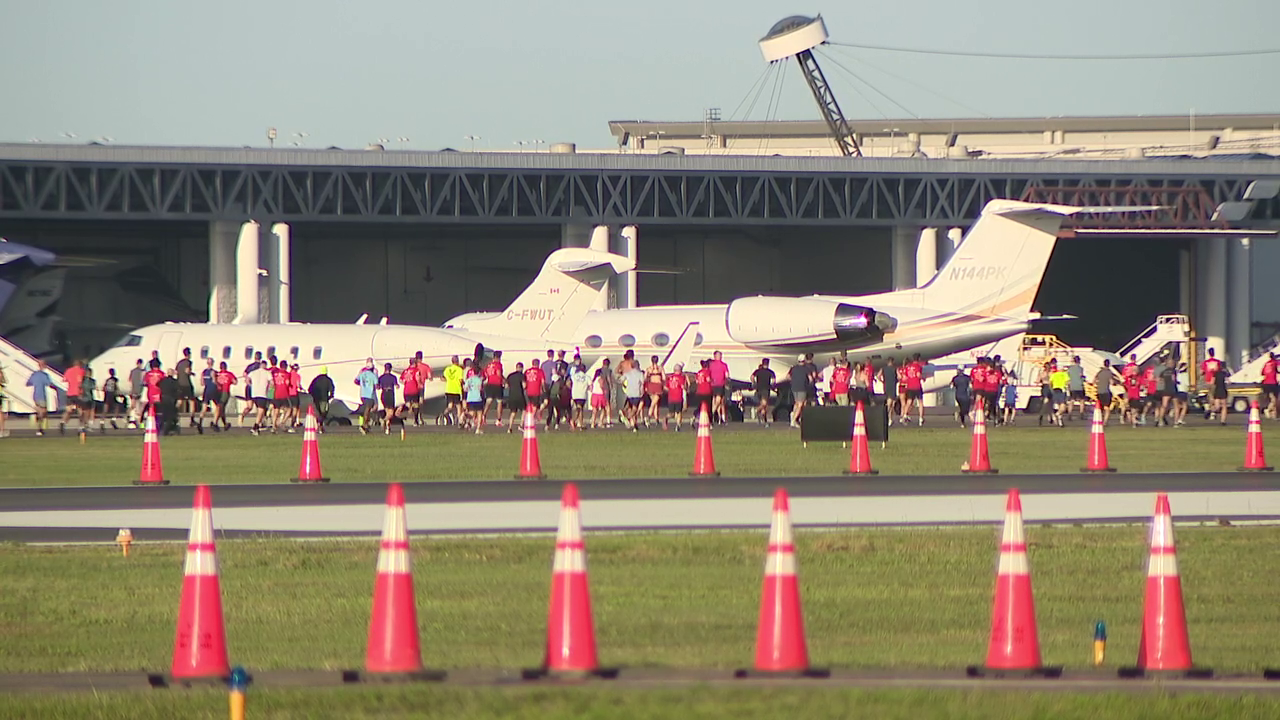 Thousands race at Tampa International Airport 5K on the Runway
