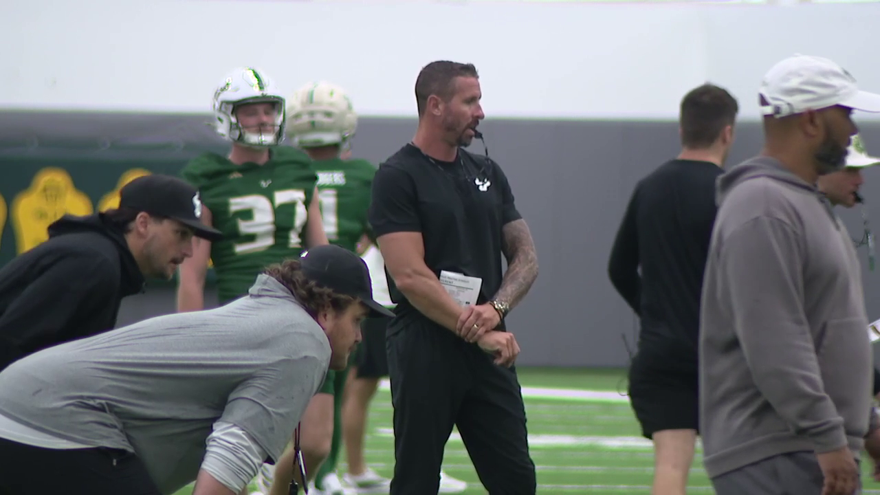 Brian Hartline proud of progress made during first spring at USF
