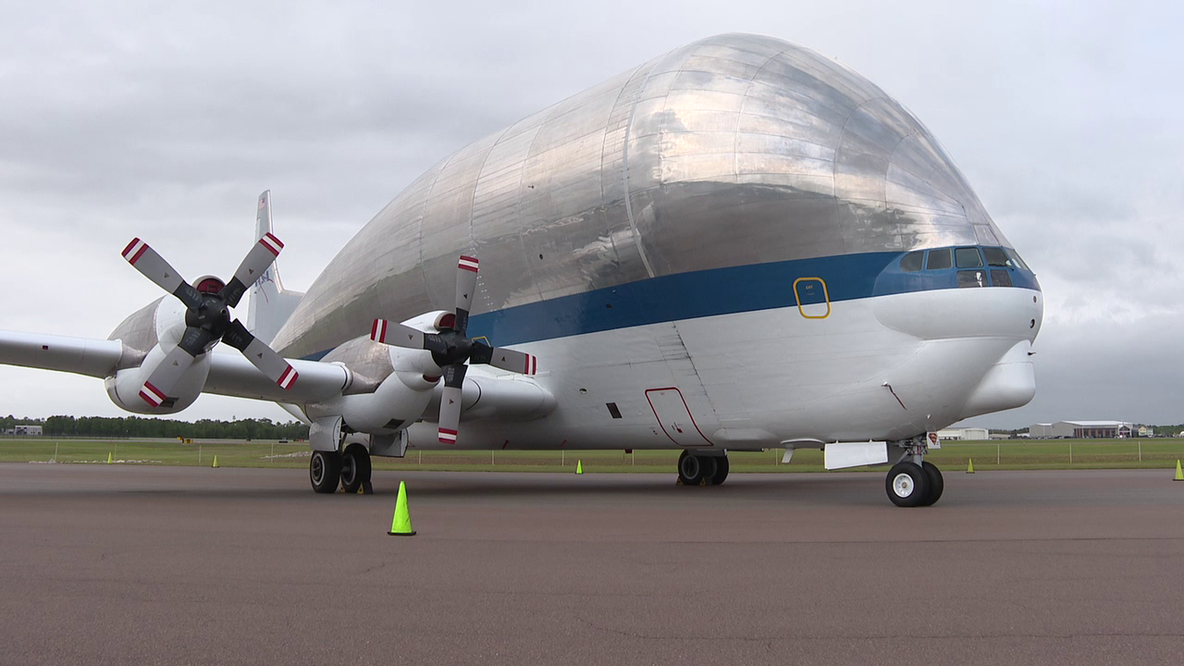 NASA's flying 'moving truck' is on display at the Sun 'n Fun Fly-In