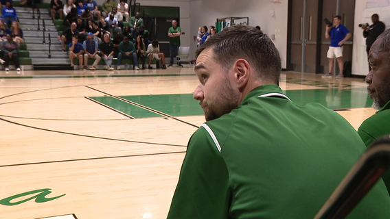 Tampa Catholic assistant basketball coach played for two of this year's Final Four coaches