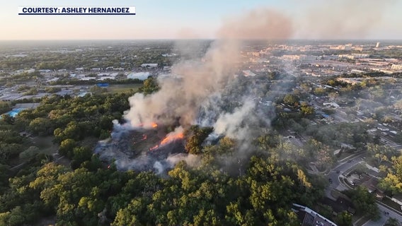 Tampa brush fire grows quickly, spreads to Copeland Park: TFR