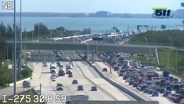 2 northbound lanes on Howard Frankland Bridge closed due to law enforcement activity: FHP
