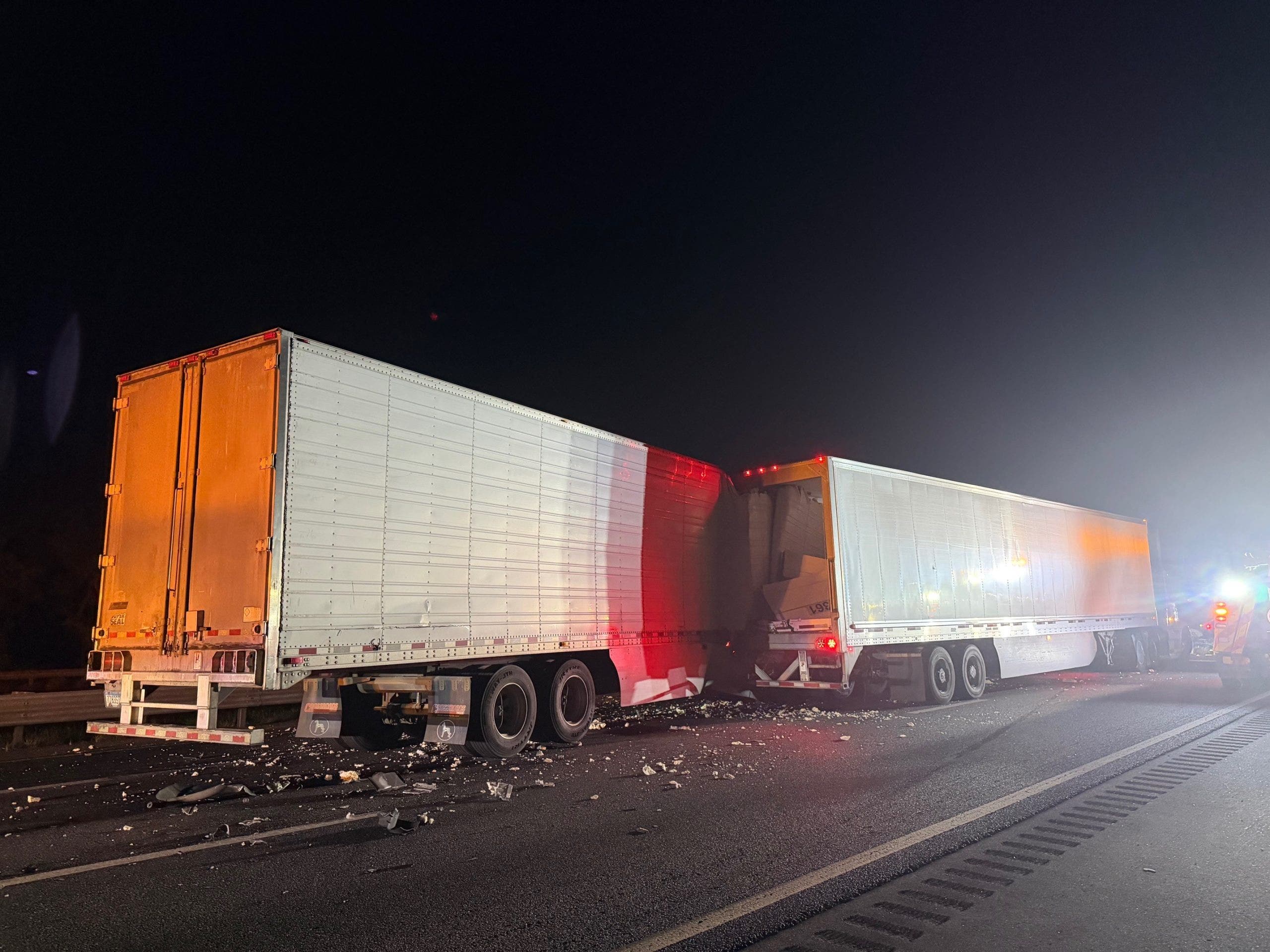 Crews working to clean debris after crash on I-75 in Hernando County: FHP
