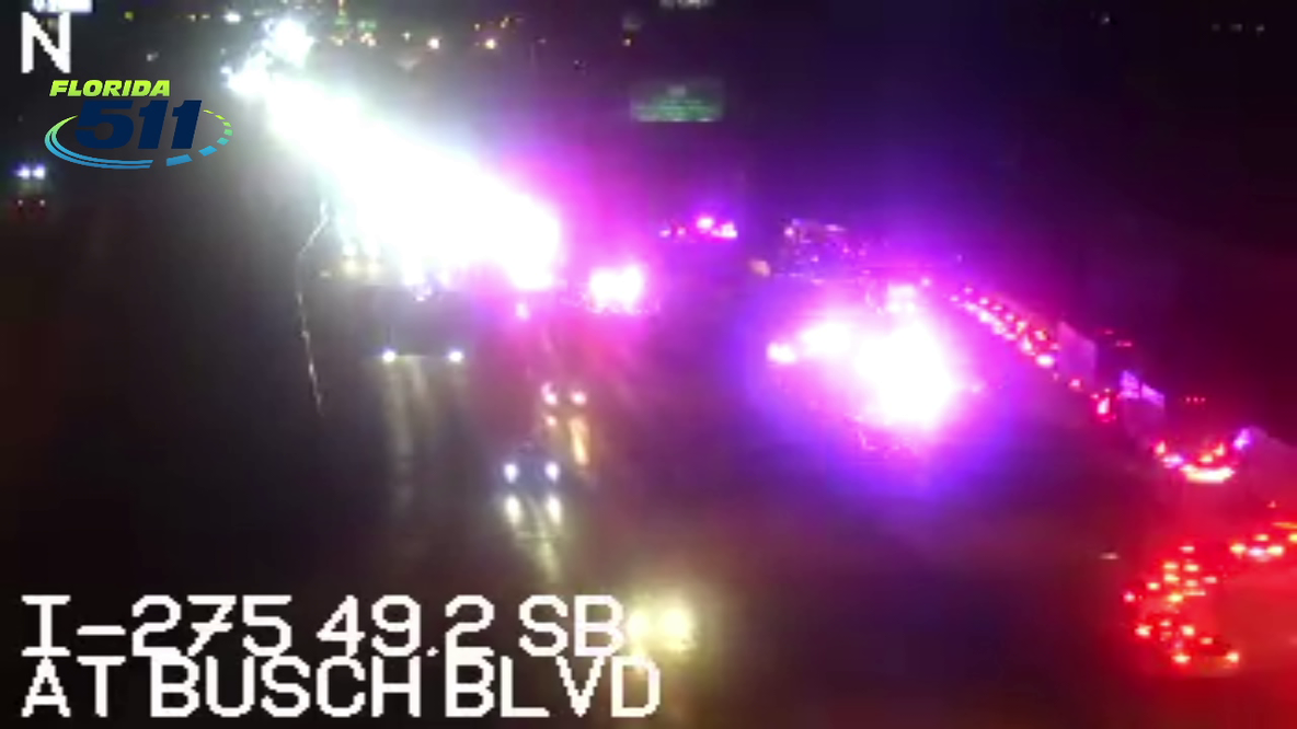 Tampa fiery crash: 1 dead, 1 seriously injured on I-275: TFR