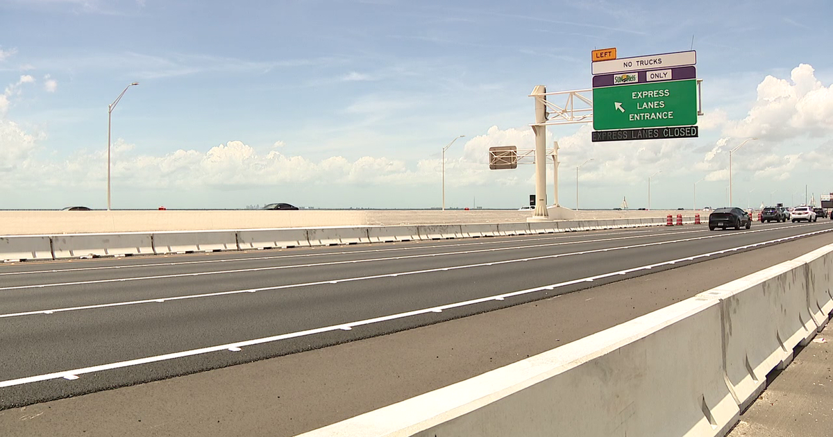 Howard Frankland Bridge express lanes, pedestrian path set to open as major expansion nears completion