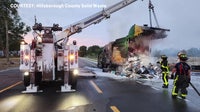 Hillsborough County warns of rising garbage truck fires linked to improper disposal of lithium-ion batteries