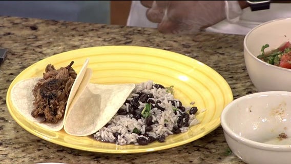 Authentic pork carnitas tacos with homemade pico de gallo recipe