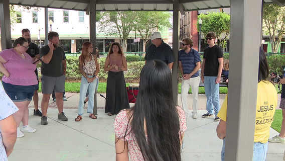 Plant City community members hold a vigil for the four women and girls murdered last Sunday