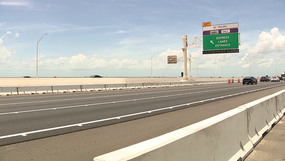 Howard Frankland Bridge express lanes, pedestrian path set to open as major expansion nears completion