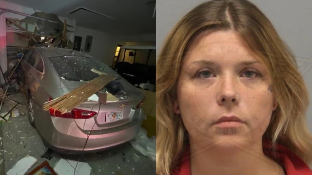 Video: Florida woman suspected of drunk driving, falls asleep, slams into home