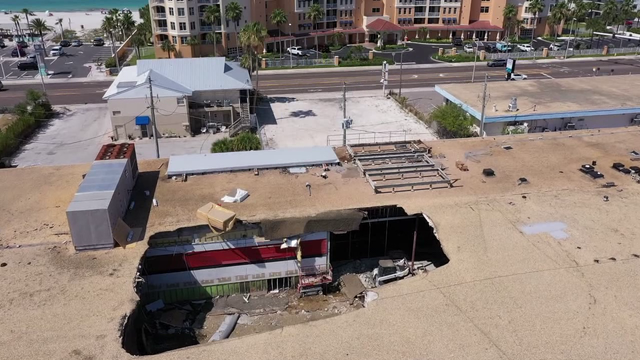 Partial roof collapse at former Madeira Beach Winn-Dixie under renovation