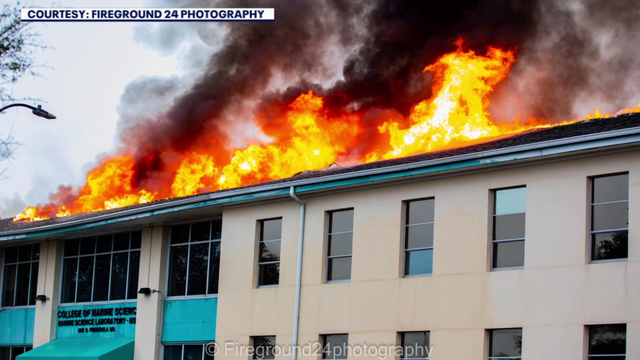 Lightning strike likely sparked massive fire that destroyed USF St. Pete marine science lab, officials say