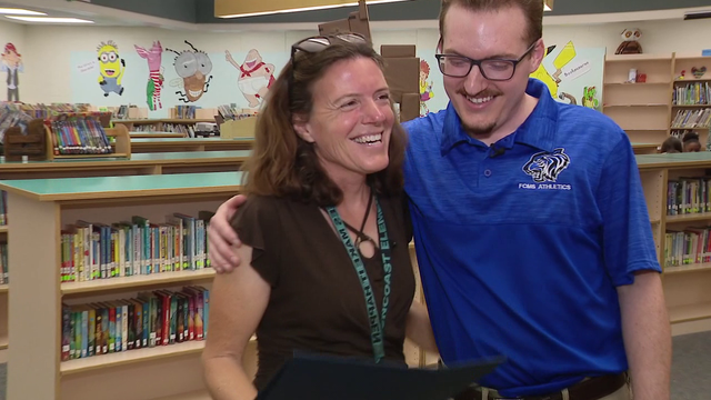 Hernando County teacher surprised with award after more than 20 years of service