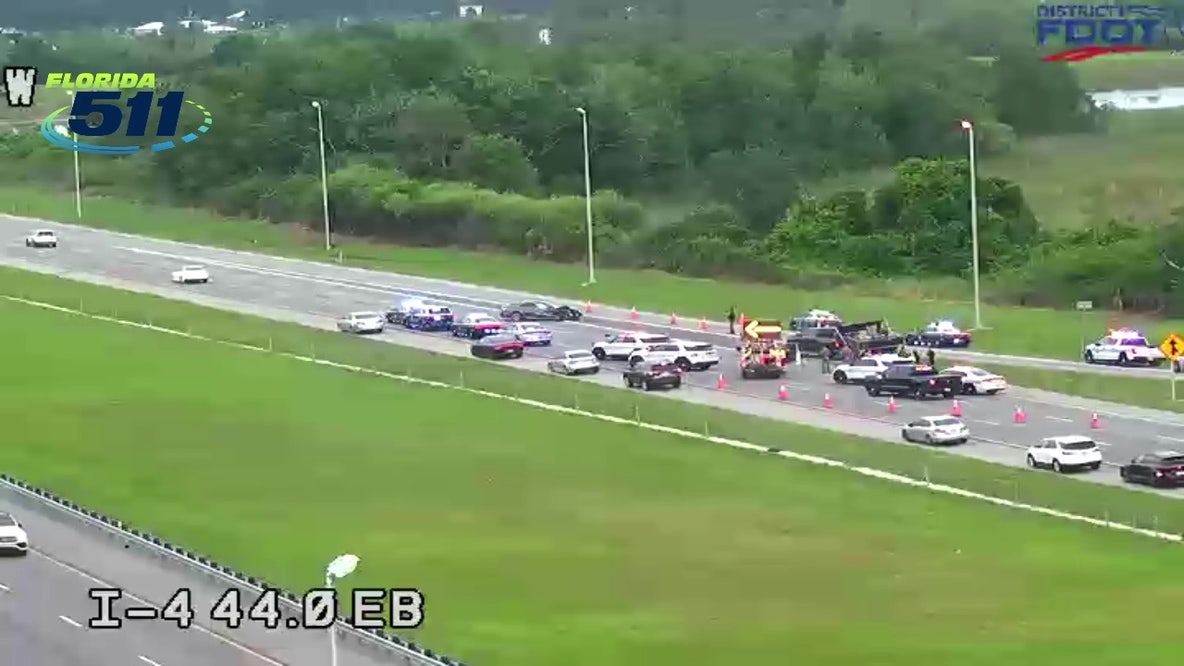 Deadly crash on I-4 in Polk City, all westbound lanes closed: FHP
