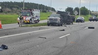 Florida man dies after being struck by vehicle while standing outside truck on shoulder of I-4: FHP