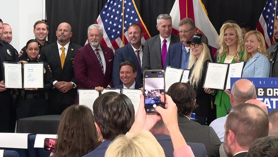 DeSantis signs public safety bills to protect law enforcement officers, crack down on repeat violent offenders