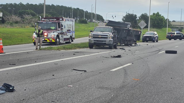 Florida man dies after being struck by vehicle while standing outside truck on shoulder of I-4: FHP