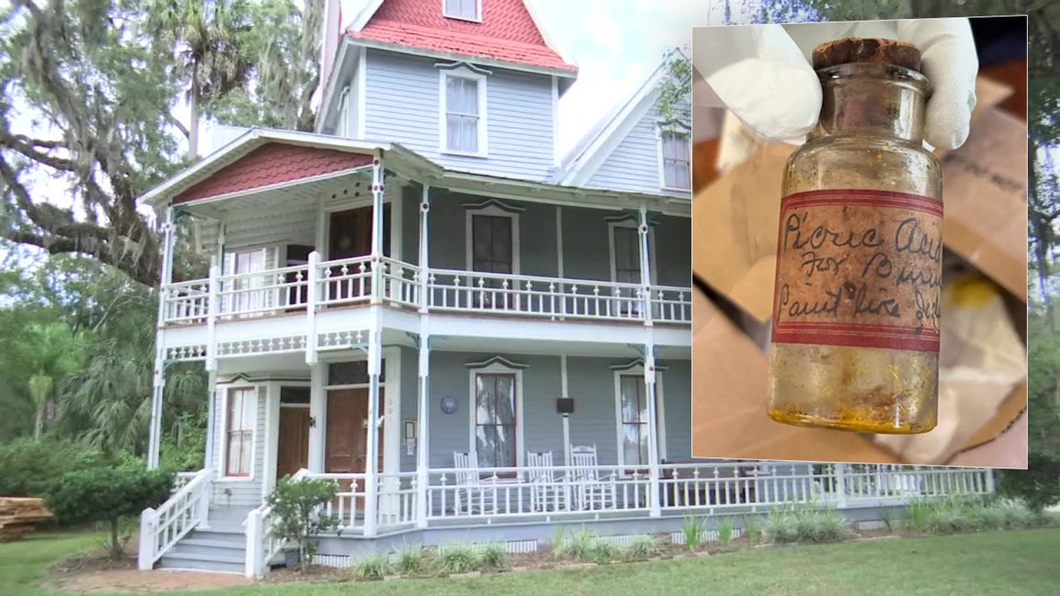 Vintage medicine bottle turns into wartime explosive at Brooksville’s historic May-Stringer House